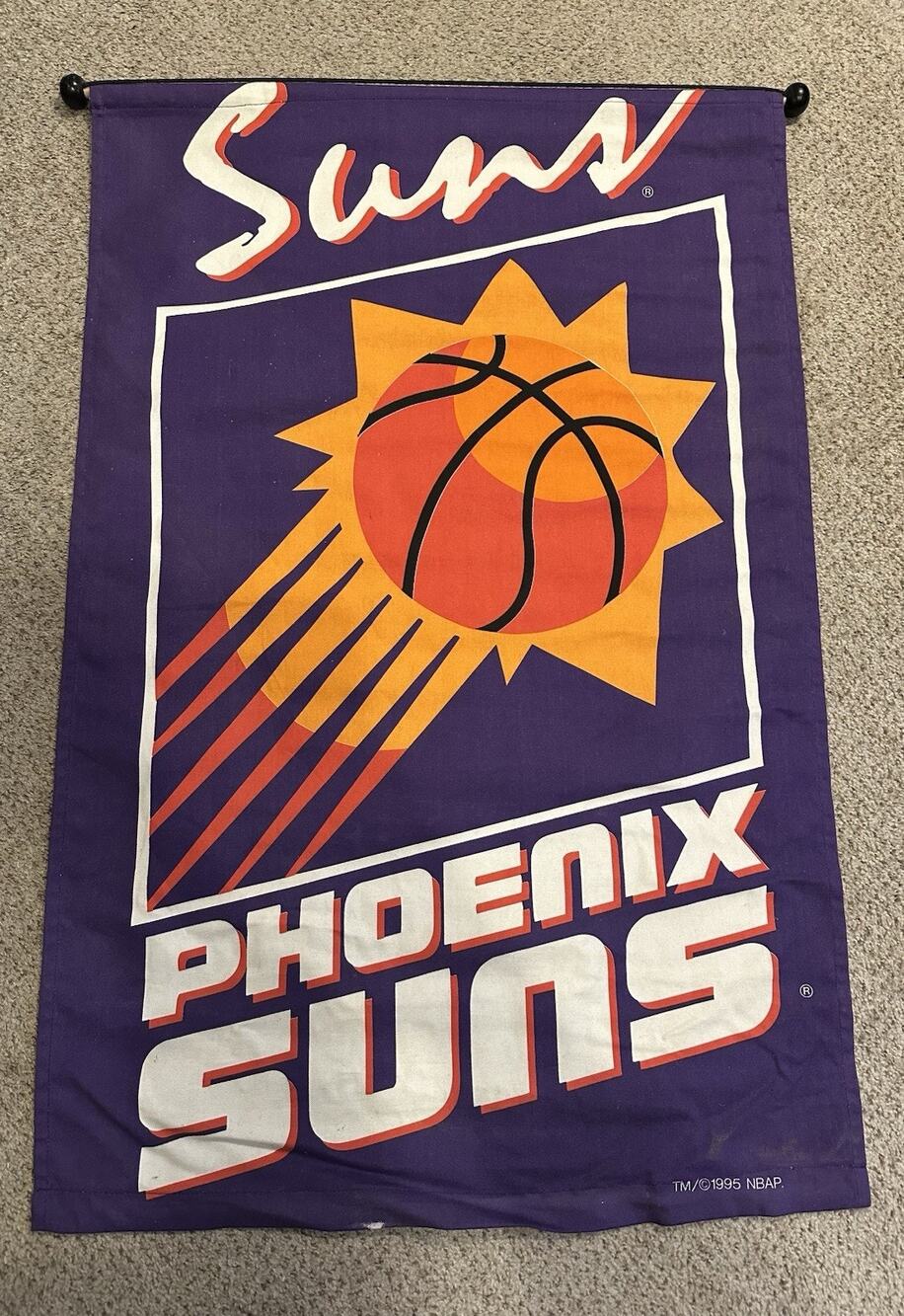 Vintage 1995 Finals Phoenix Suns 100% Cotton Banner Cushion Craft Inc